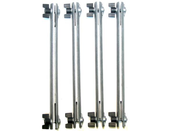 Tiges x4 en aluminium pour TIRAX Modele 86